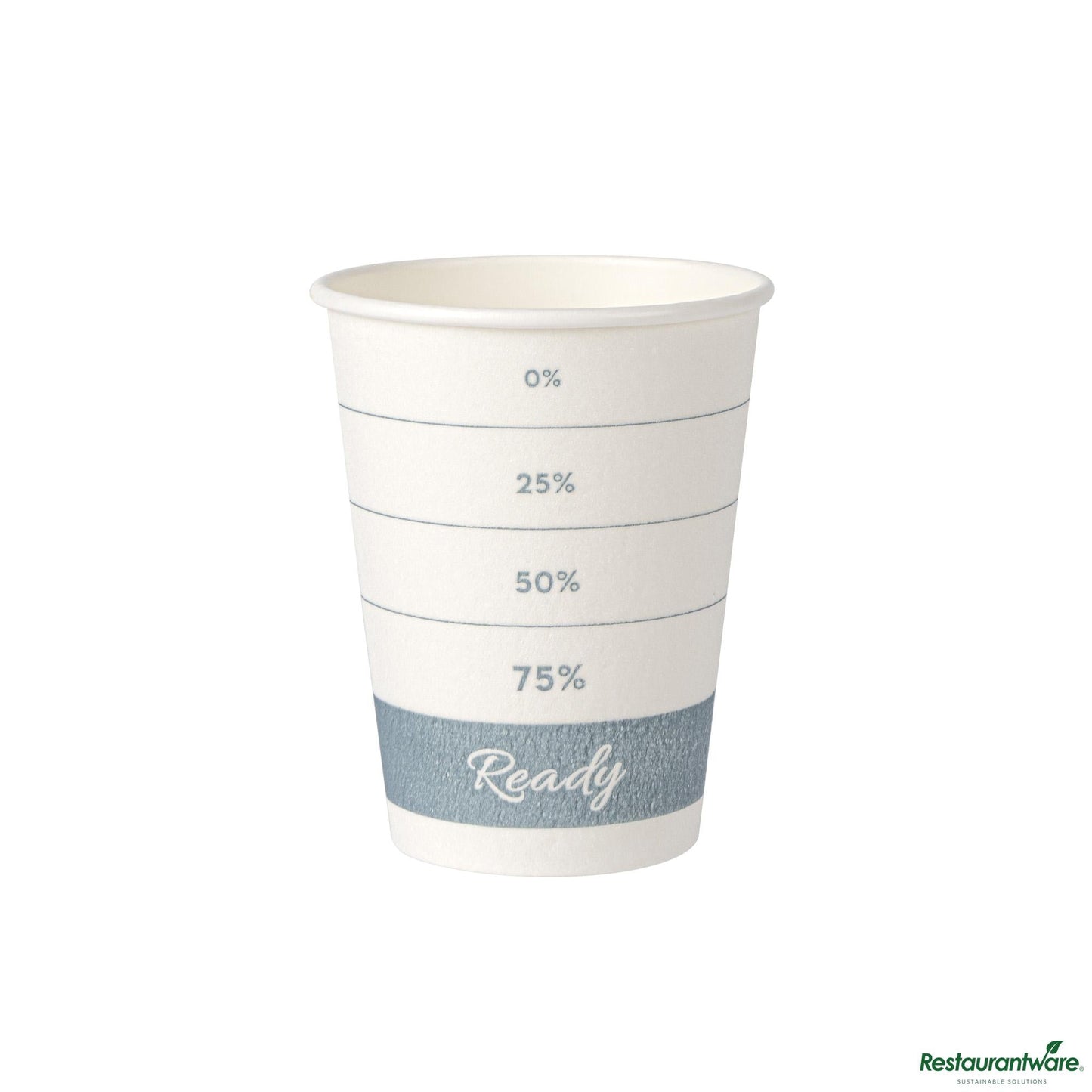 Restaurantware 12 Oz Green Paper Insulated Hot Cup - 2.3" X 2.3" X 4.3"