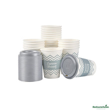 Wholesale Restaurantware 12 Oz Blue Paper Insulated Hot Cup - 2.3" X 2.3" X 4.7"- Bulk