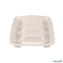 Wholesale Restaurantware Pulp Safe No Pfas Added Natural Sugarcane / Bagasse Taco Holder Tray - 8.9" X 6.5" X 1.7"- Bulk