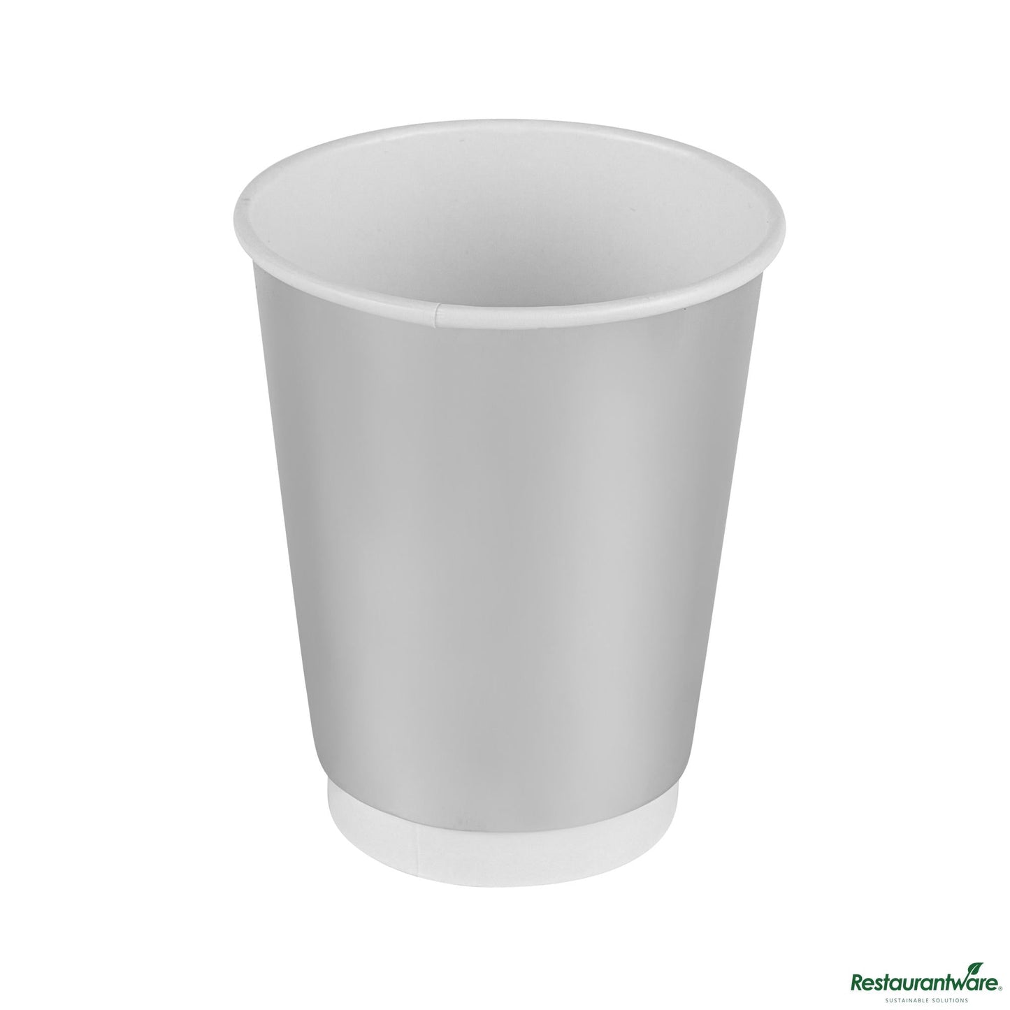 Wholesale Restaurantware 12 Oz Metallic Silver Paper Hot / Cold Cup - 3.5" X 3.5" X 4.3"- Bulk