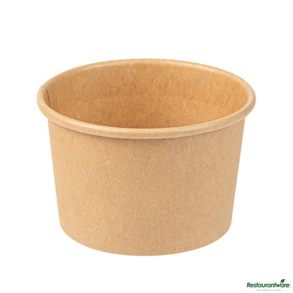 Wholesale Restaurantware 1 Oz Kraft Poly-Coated Paper Portion Cup - 2.4"×2.4"×1.6"- Bulk