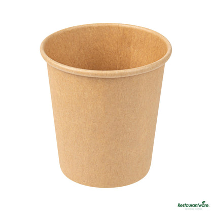 Wholesale Restaurantware 4 Oz Kraft Poly-Coated Paper Portion Cup - 2.4"×2.4"×2.6"- Bulk