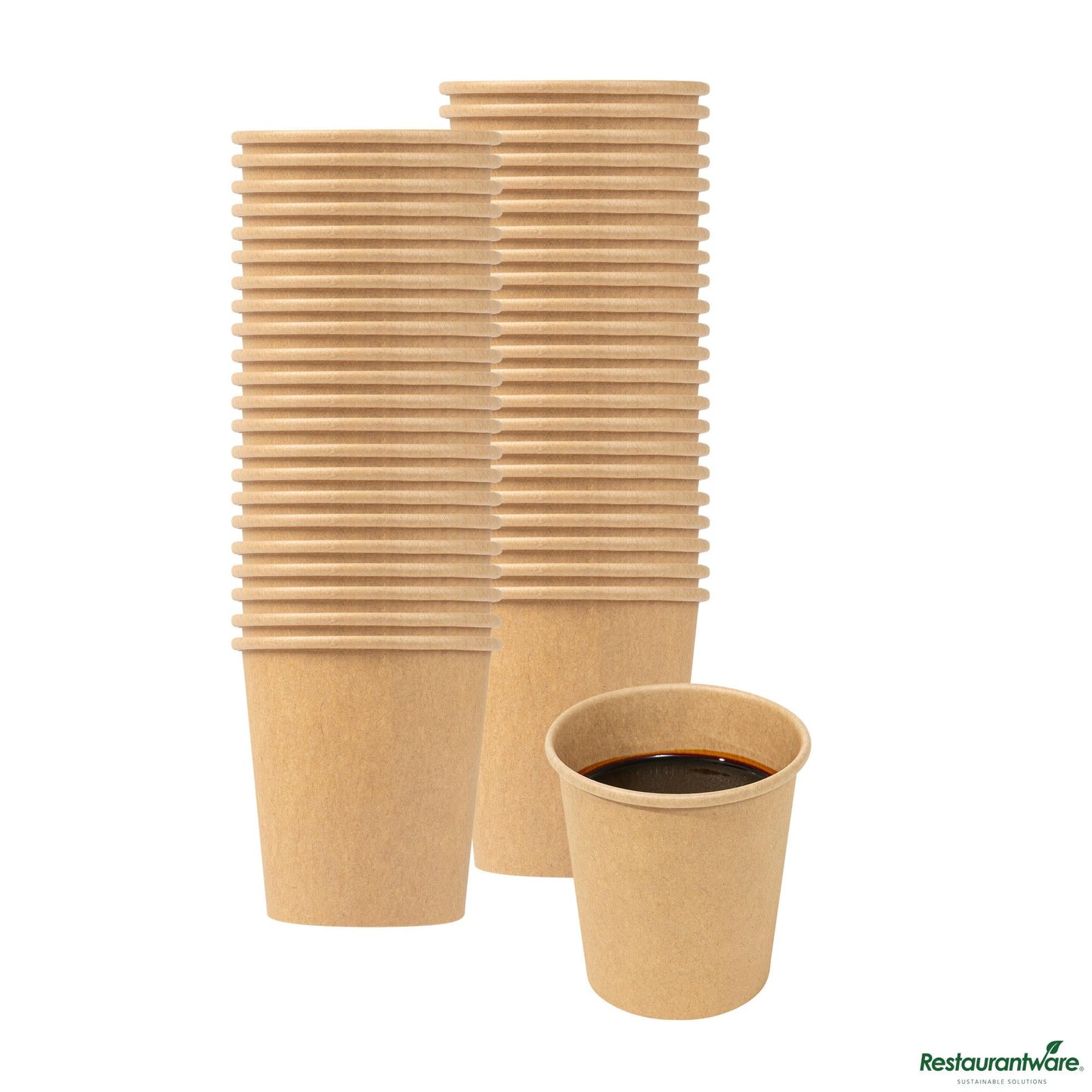Wholesale Restaurantware 4 Oz Kraft Poly-Coated Paper Portion Cup - 2.4"×2.4"×2.6"- Bulk