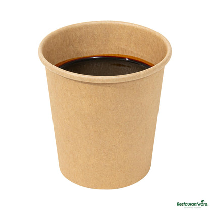 Wholesale Restaurantware 4 Oz Kraft Poly-Coated Paper Portion Cup - 2.4"×2.4"×2.6"- Bulk
