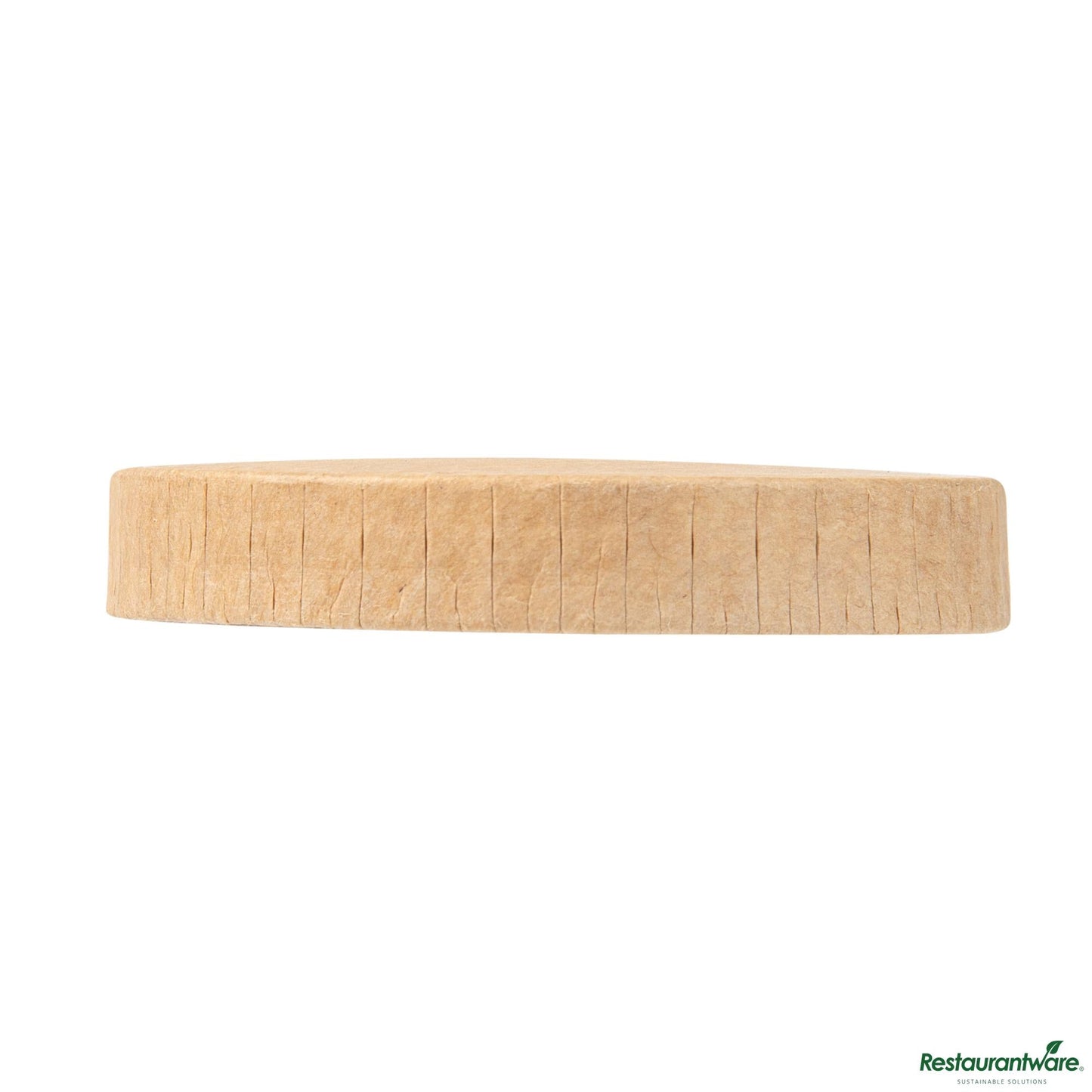 Wholesale Restaurantware Round Kraft Poly-Coated Paper Lid - Fits 1 to 4 Oz Portion Cups - 2.6"×2.6"×0.5"- Bulk