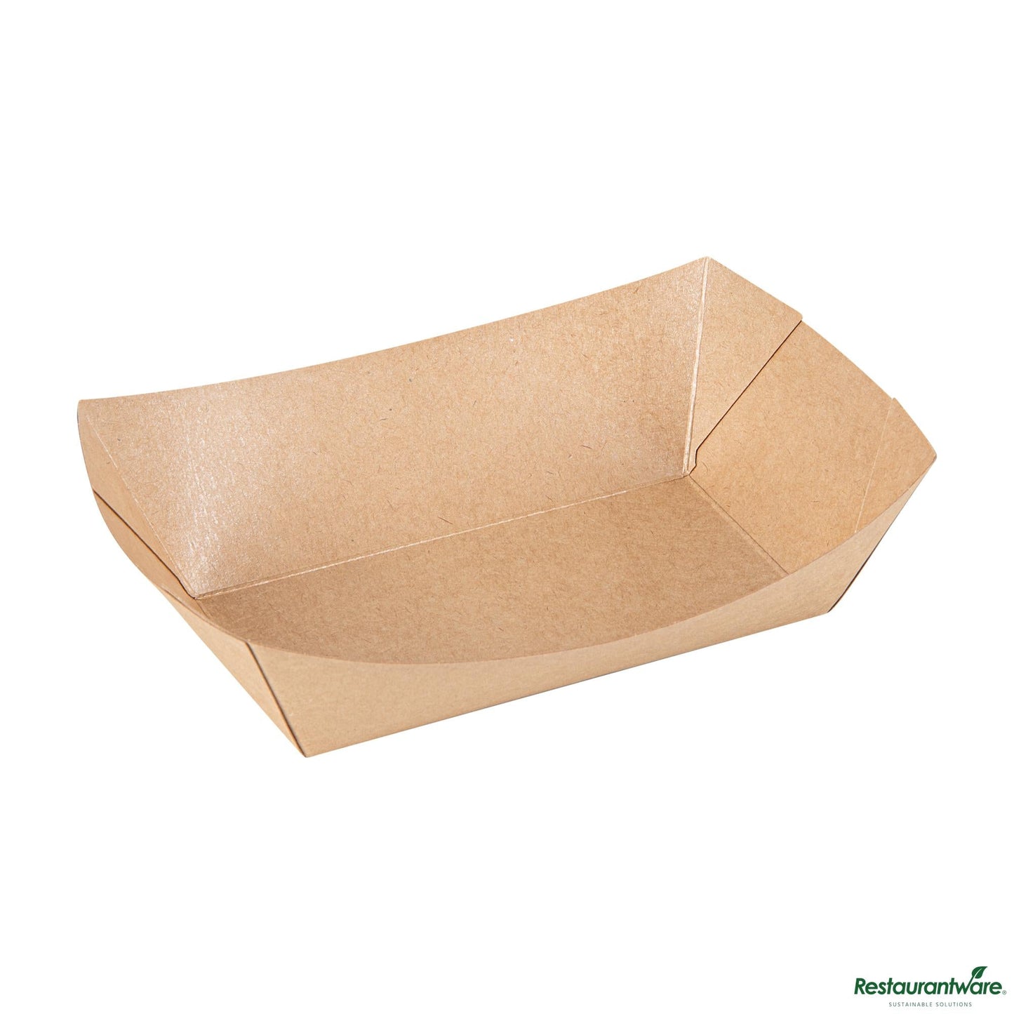 Wholesale Restaurantware 1 1/2 Lb Kraft Paper #300 Food Tray / Boat - 7.5"×5.7"×2.1"- Bulk