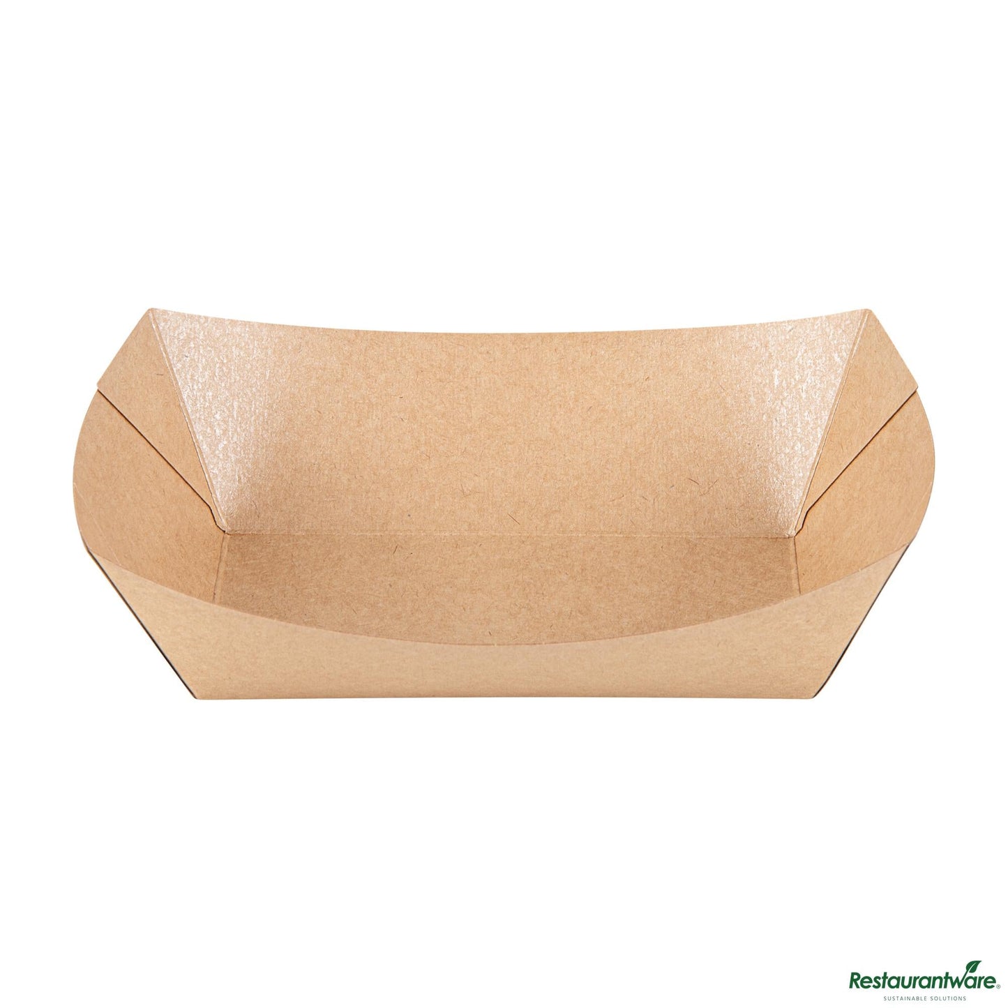 Wholesale Restaurantware 1 1/2 Lb Kraft Paper #300 Food Tray / Boat - 7.5"×5.7"×2.1"- Bulk