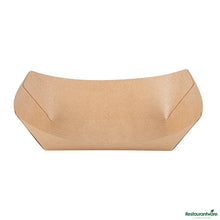 Wholesale Restaurantware 2 1/2 Lb Kraft Paper #1000 Food Tray / Boat - 9.3"×7.1"×2.9"- Bulk