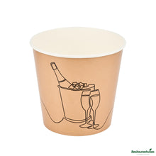Wholesale Restaurantware 10 Lb Kraft Disposable Paper Ice Bucket - Wide Mouth - 8.7" X 8.7" X 8.2"- Bulk