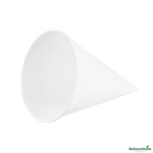 Wholesale Restaurantware 4 Oz White Paper Cone Cup - Home Compostable, Biodegradable - 2.7"×2.7"×3.4"- Bulk