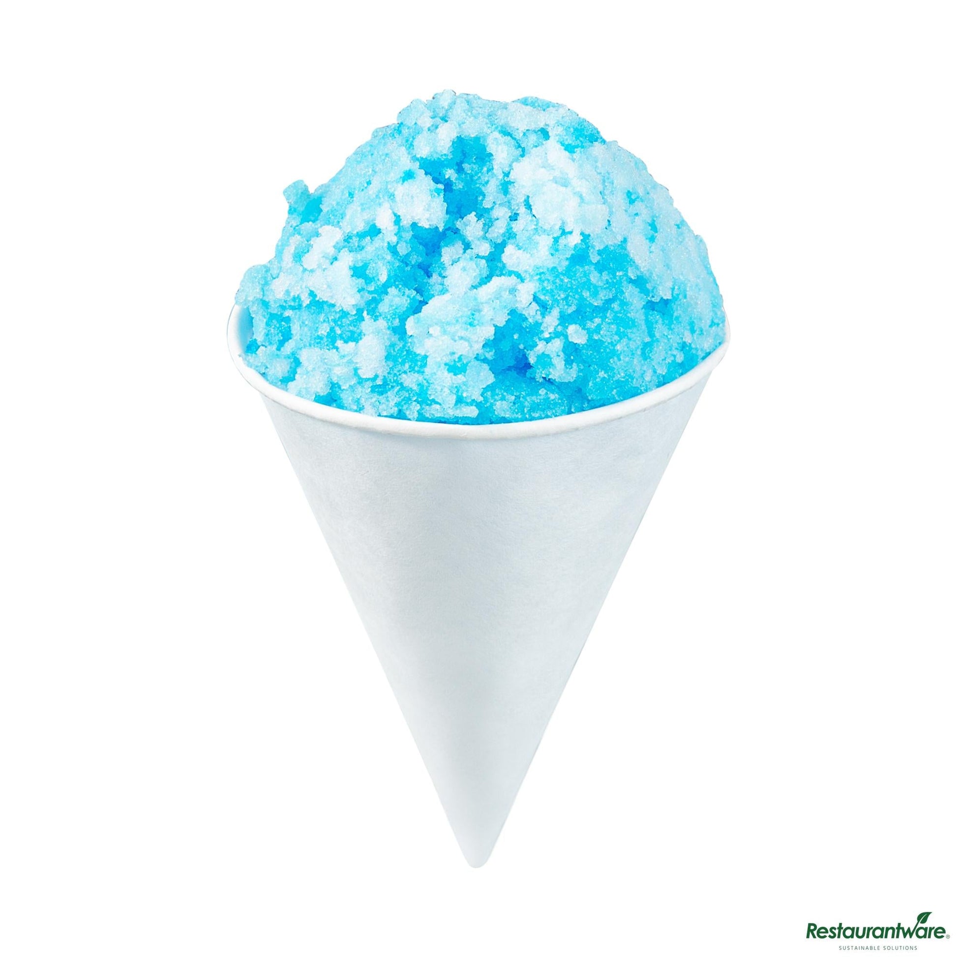 Wholesale Restaurantware 6 Oz White Paper Cone Cup - Home Compostable, Biodegradable - 2.9"×2.9"×3.8"- Bulk