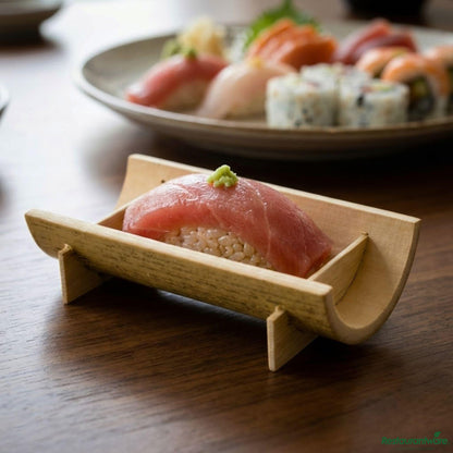 Wholesale Restaurantware Rectangle Natural Bamboo Small Canoe - 4" X 2" X 1"- Bulk