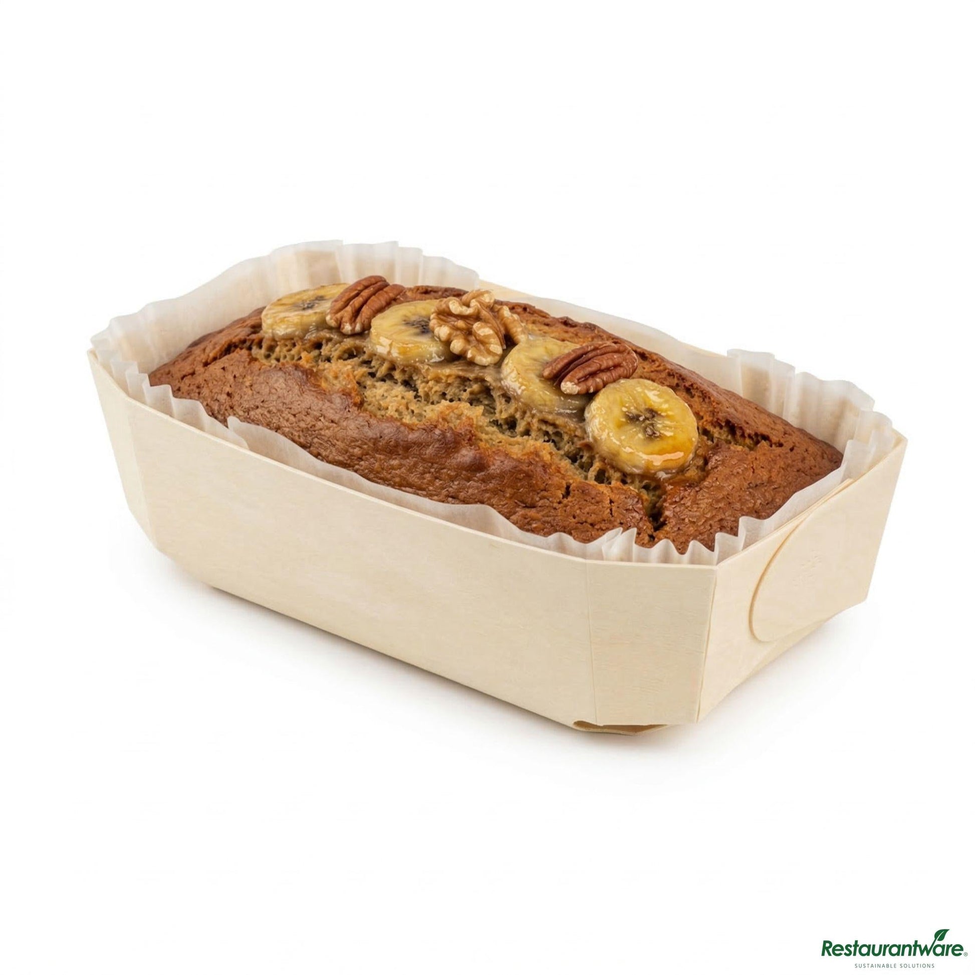 Wholesale Restaurantware Taipei Poplar Baking / Serving Container - with Paper Liner - 7 1/4" X 4 1/2" X 2 1/4"- Bulk