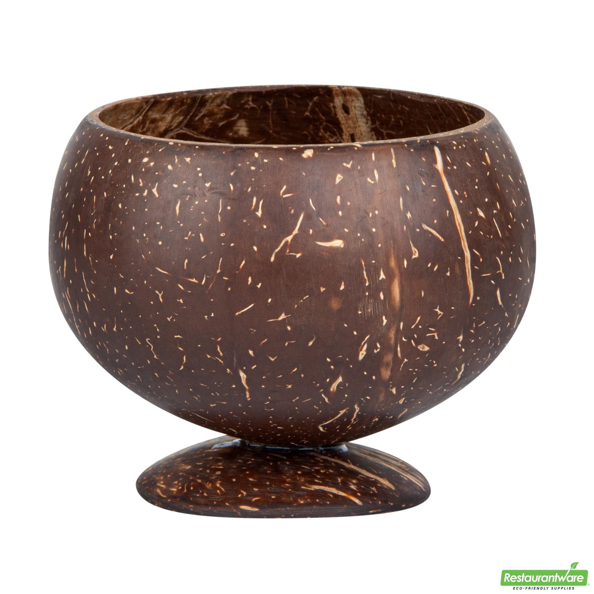 Wholesale Restaurantware Coco Casa 10 Oz Handmade Coconut Cocktail Coconut Cup - 4" X 4" X 3 1/4"- Bulk