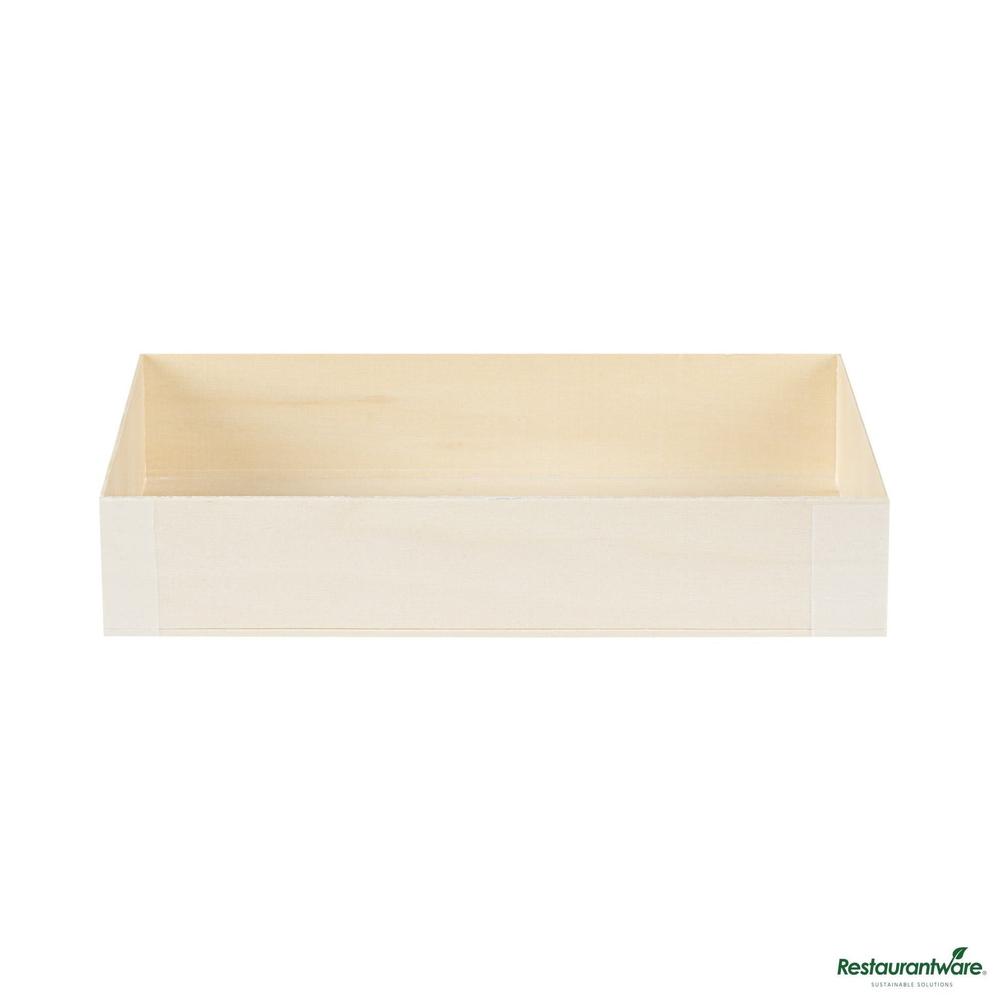 Wholesale Restaurantware 31 Oz Rectangle Natural Poplar Bento Box - 8" X 4.8" X 1.5"- Bulk
