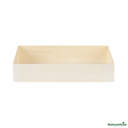 Wholesale Restaurantware 31 Oz Rectangle Natural Poplar Bento Box - 8" X 4.8" X 1.5"- Bulk