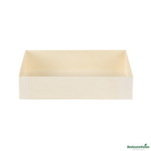 Wholesale Restaurantware 24 Oz Rectangle Natural Poplar Bento Box - 6.5" X 4.7" X 1.4"- Bulk