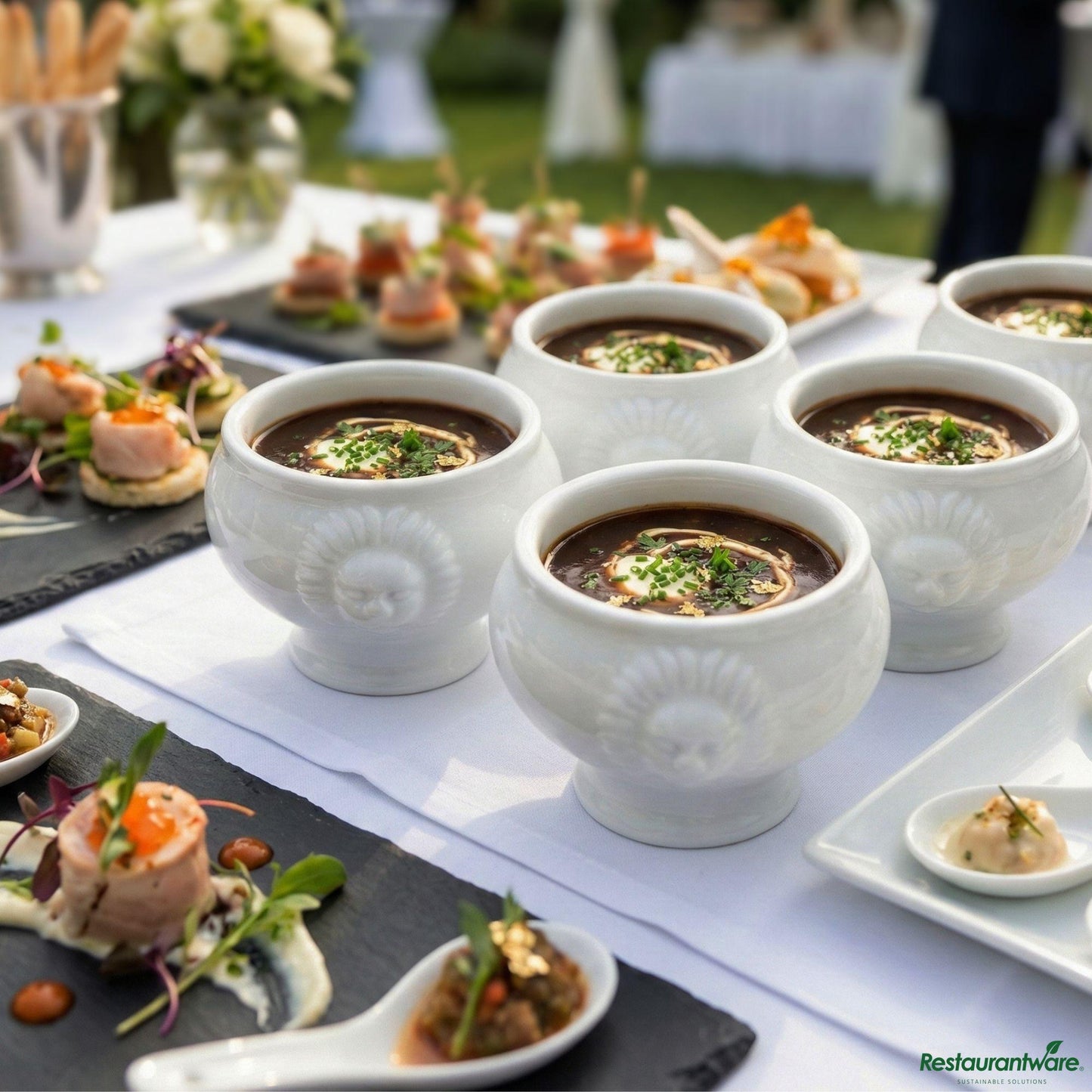 Wholesale Restaurantware Bowl 2 Z Mini Lion Head Prcln- Bulk