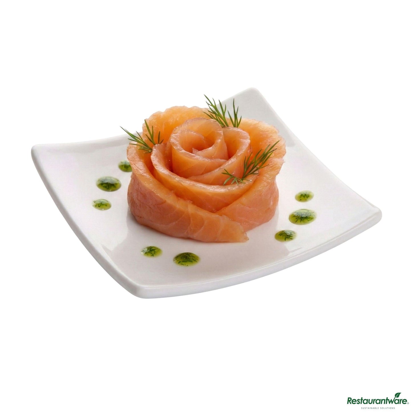 Restaurantware Square White Porcelain Mini Volare Dish - 3" X 3" X 1/2"