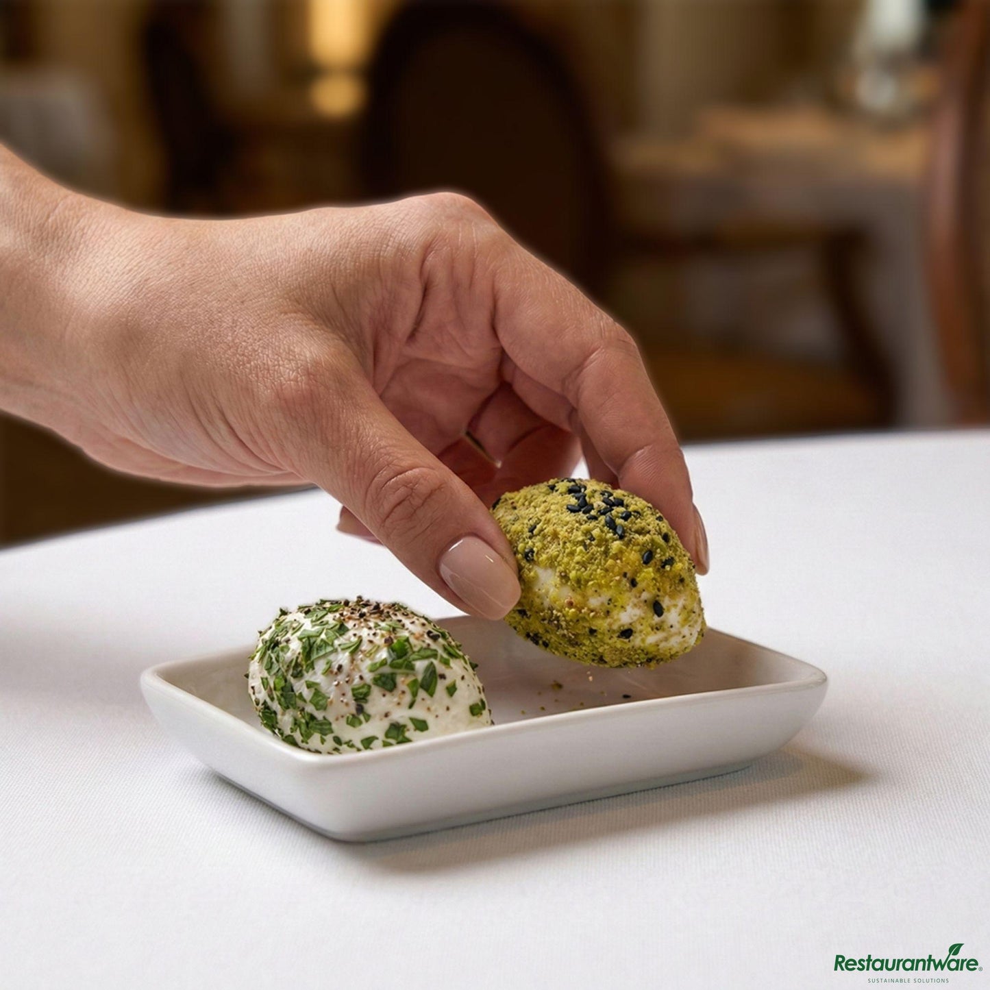 Wholesale Restaurantware Rectangle White Porcelain Mini Dish - 3" X 2 1/4" X 3/4"- Bulk