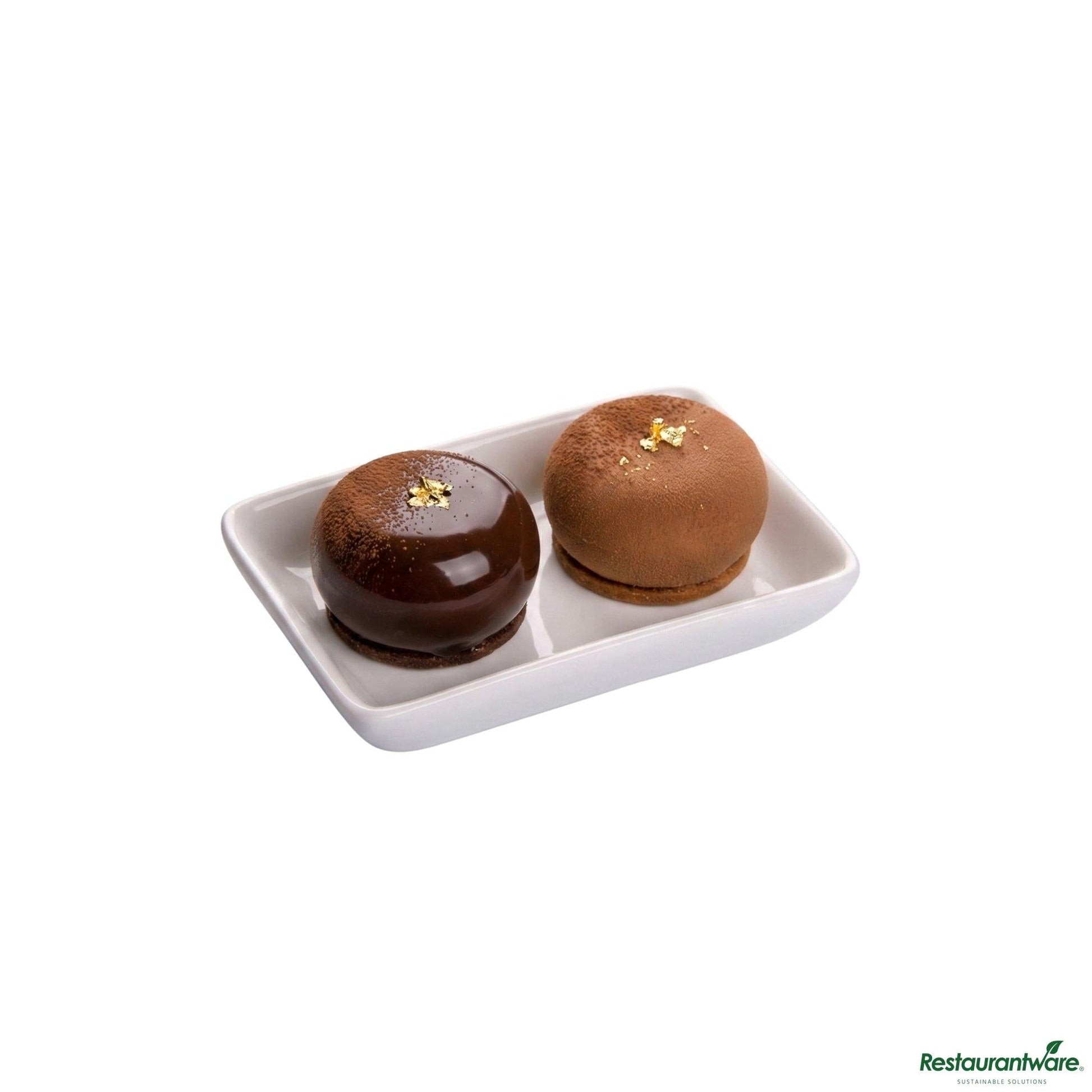 Wholesale Restaurantware Rectangle White Porcelain Mini Dish - 3" X 2 1/4" X 3/4"- Bulk