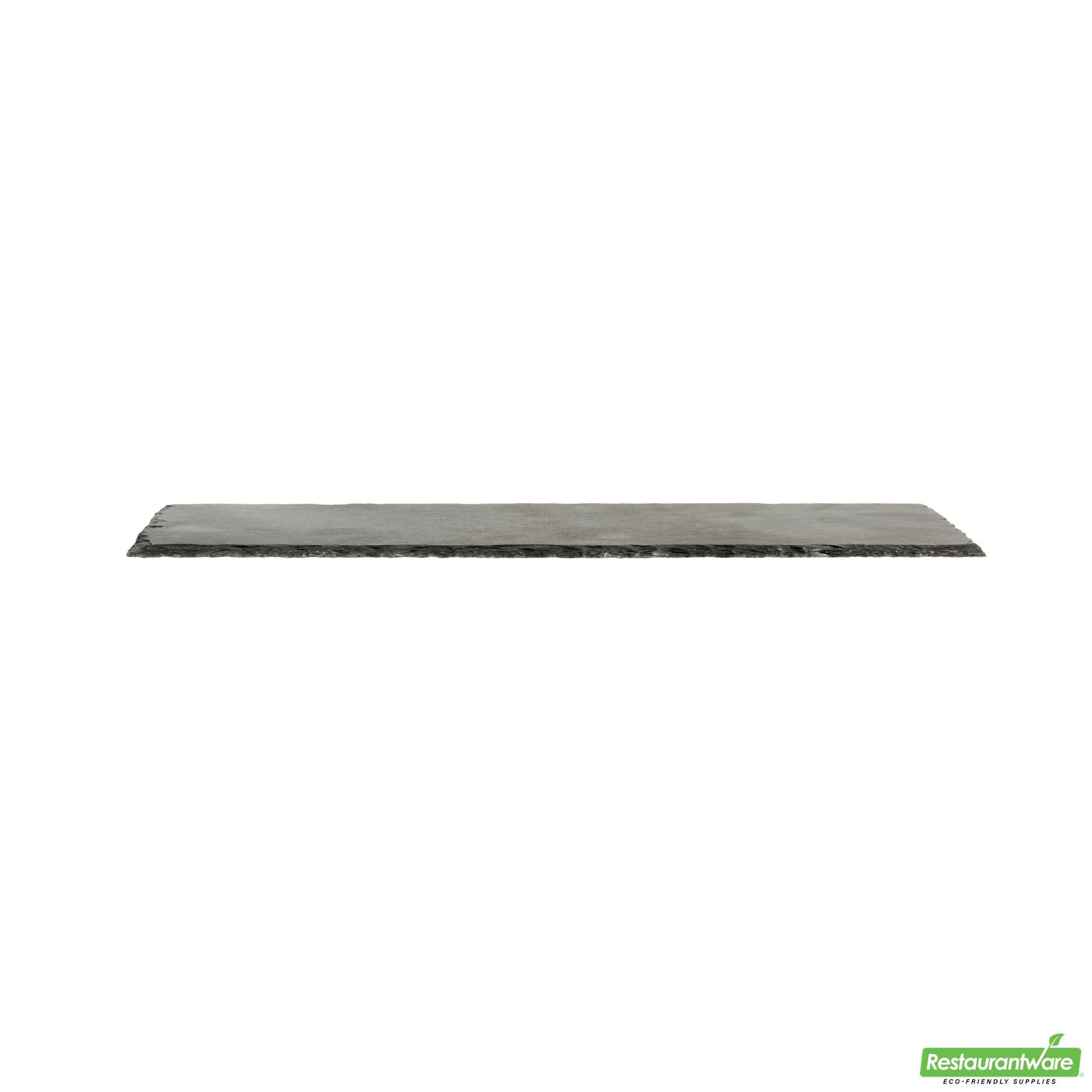 Wholesale Restaurantware Rectangle Black Slate Serving Tray - 11.8" X 5.9" X 0.2"- Bulk