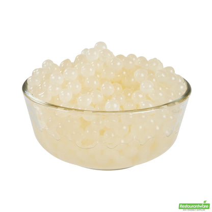 Wholesale Restaurantware Tea Tek 7 Lb Lychee Popping Boba - 1 Count Box- Bulk