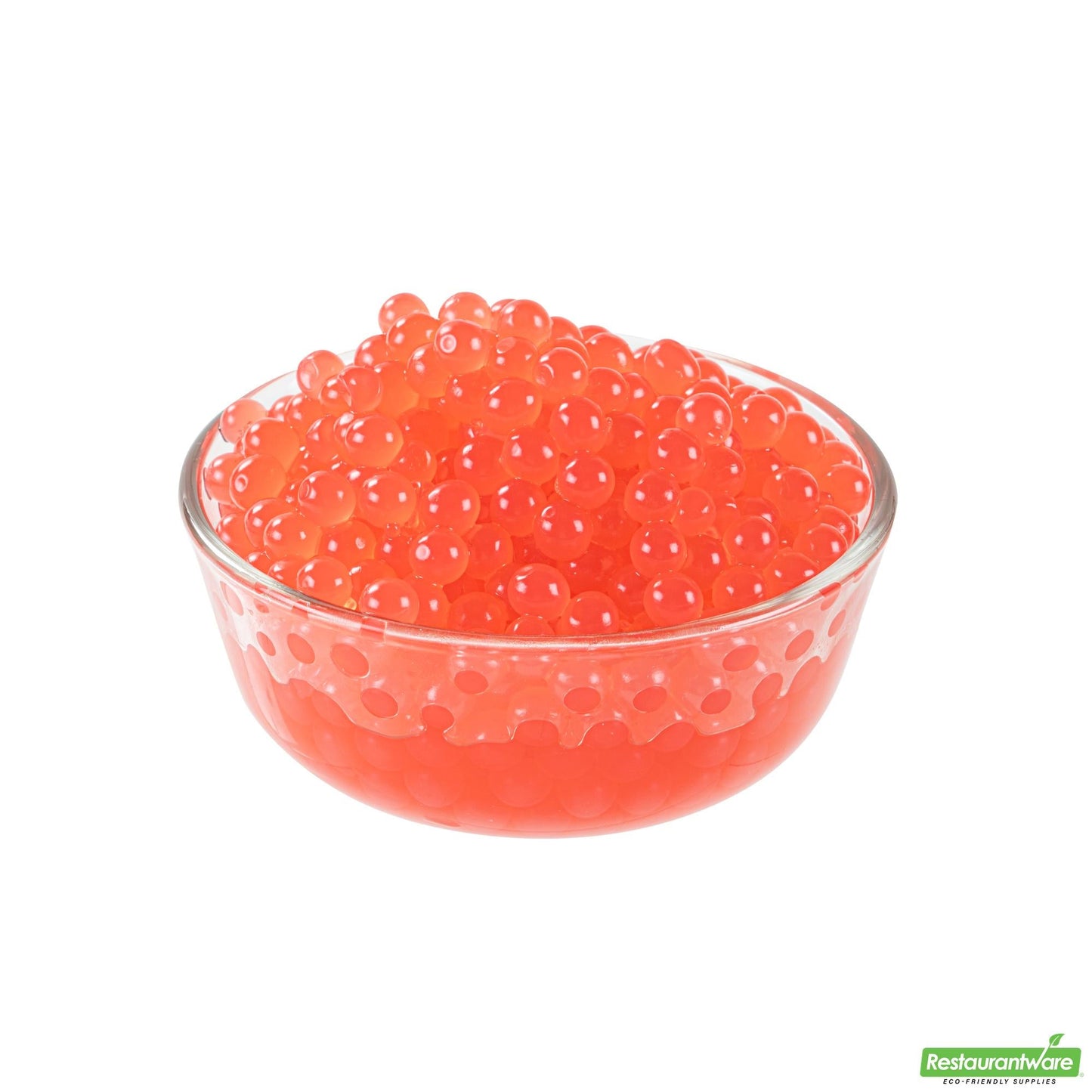 Wholesale Restaurantware Tea Tek 7 Lb Popping Boba - Pomegranate - 1 Count Box- Bulk