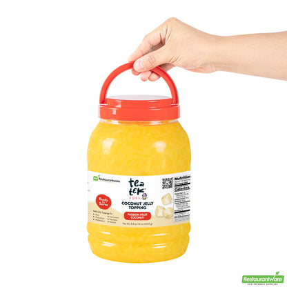 Wholesale Restaurantware Tea Tek 8.8 Lb Jelly Topping - Passion Fruit Coconut - 1 Count Box- Bulk