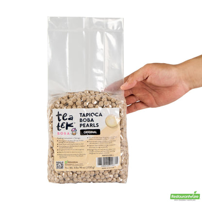 Wholesale Restaurantware Tea Tek 6 Lb Tapioca Boba Pearls - Original - 1 Count Box- Bulk