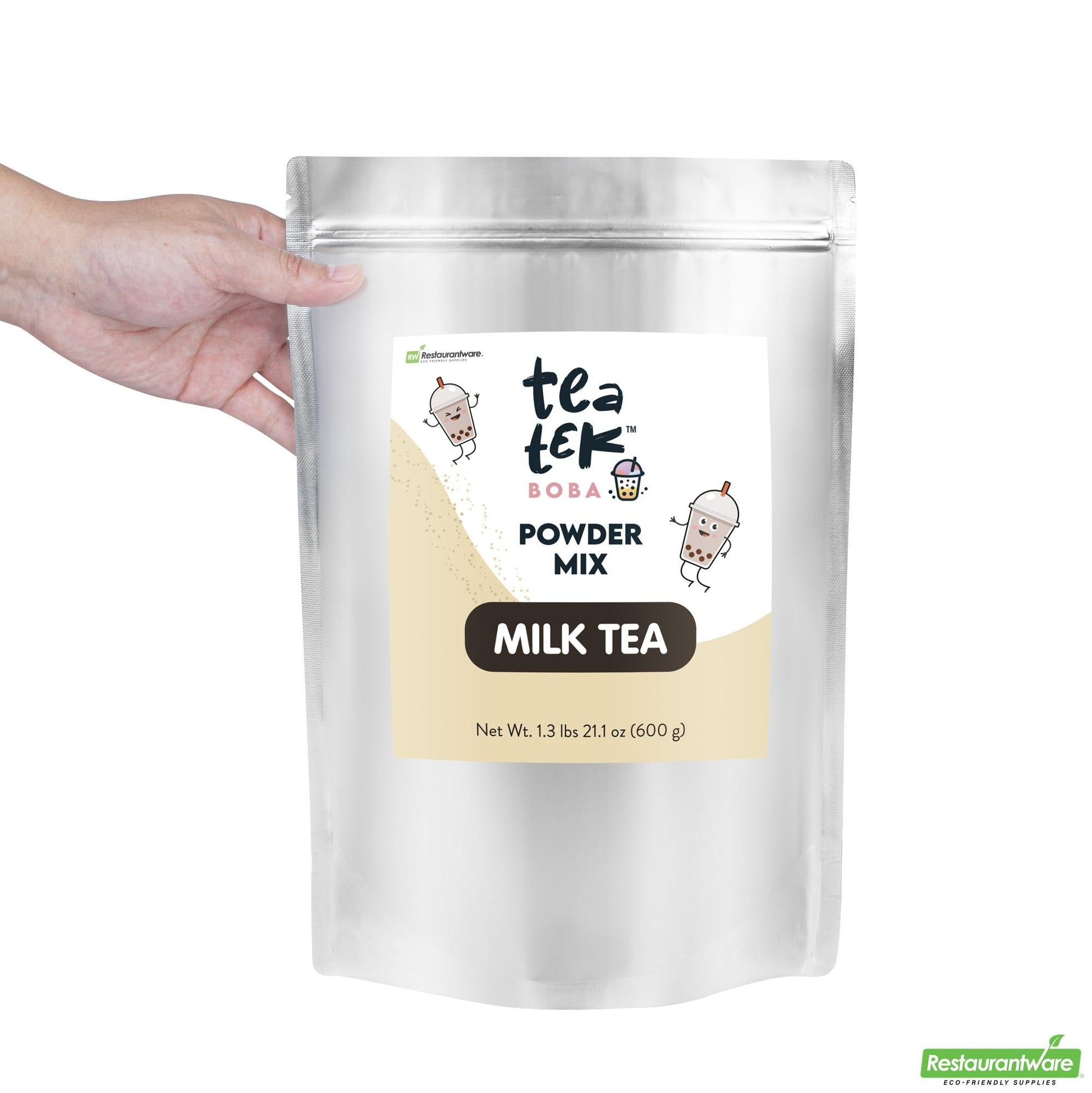 Wholesale Restaurantware Tea Tek 21.1 Oz Milk Tea Powder Mix - 1 Count Box- Bulk