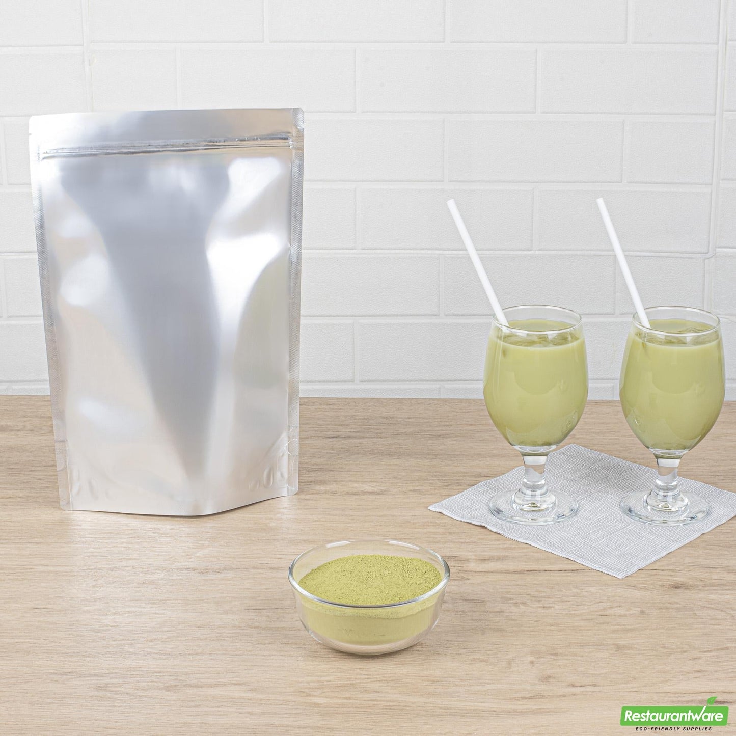 Wholesale Restaurantware Tea Tek 35.2 Oz Matcha Green Tea Powder Mix - 1 Count Box- Bulk