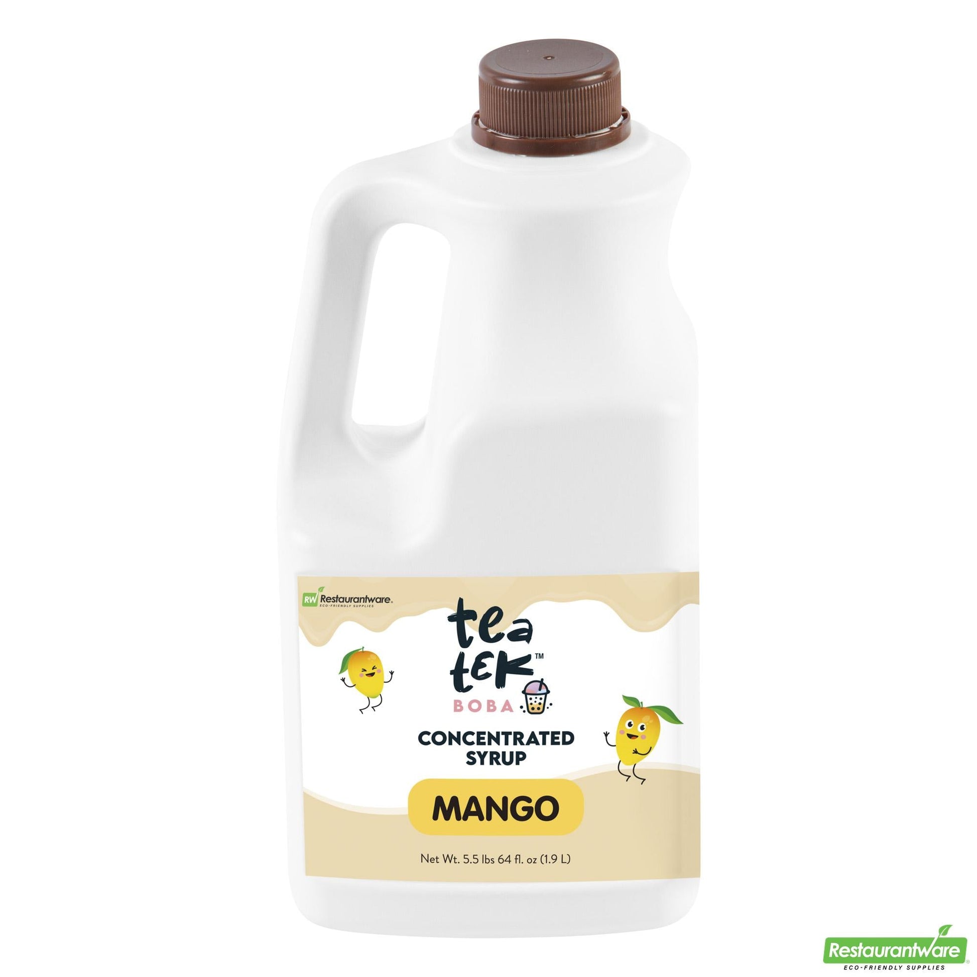 Wholesale Restaurantware Tea Tek 64 Fl. Oz Mango Concentrated Syrup - 1 Count Box- Bulk