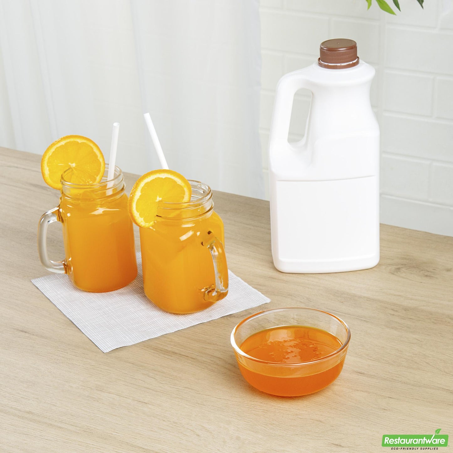Wholesale Restaurantware Tea Tek 64 Fl. Oz Orange Concentrated Syrup - 1 Count Box- Bulk