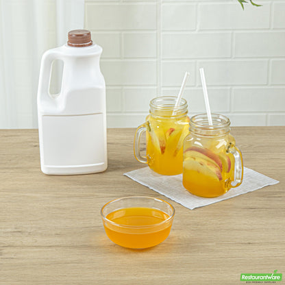 Wholesale Restaurantware Tea Tek 64 Fl. Oz Peach Concentrated Syrup - 1 Count Box- Bulk