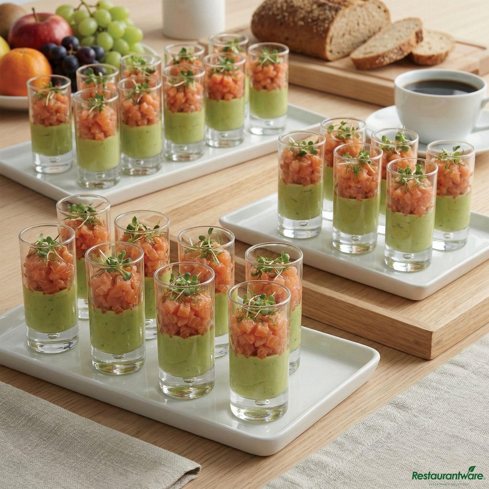 Wholesale Restaurantware 3 Oz Glass Dolce Dessert Shooter - 1 3/4" X 1 3/4" X 3 3/4"- Bulk