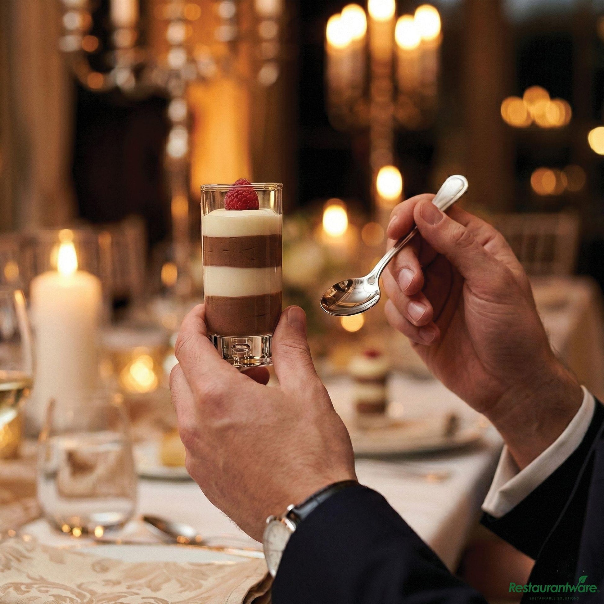 Wholesale Restaurantware 3 Oz Glass Dolce Dessert Shooter - 1 3/4" X 1 3/4" X 3 3/4"- Bulk