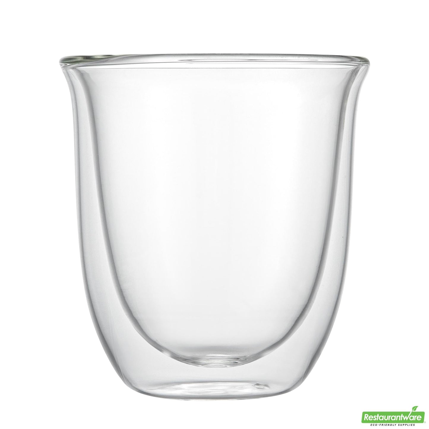 Wholesale Restaurantware 7 Oz Glass Coffee Cup - Double Wall, Borosilicate - 3.5" X 3.5" X 3.7"- Bulk