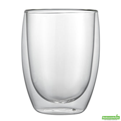Restaurantware 12 Oz Coffee Cup - Double Wall, Borosilicate - 3.3" X 3.3" X 4.7"