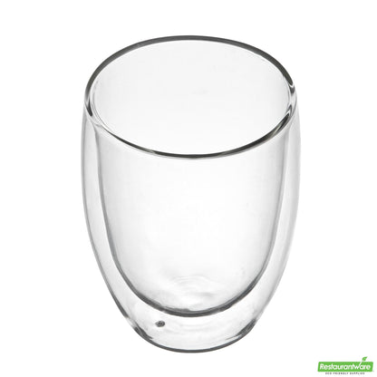Restaurantware 12 Oz Coffee Cup - Double Wall, Borosilicate - 3.3" X 3.3" X 4.7"