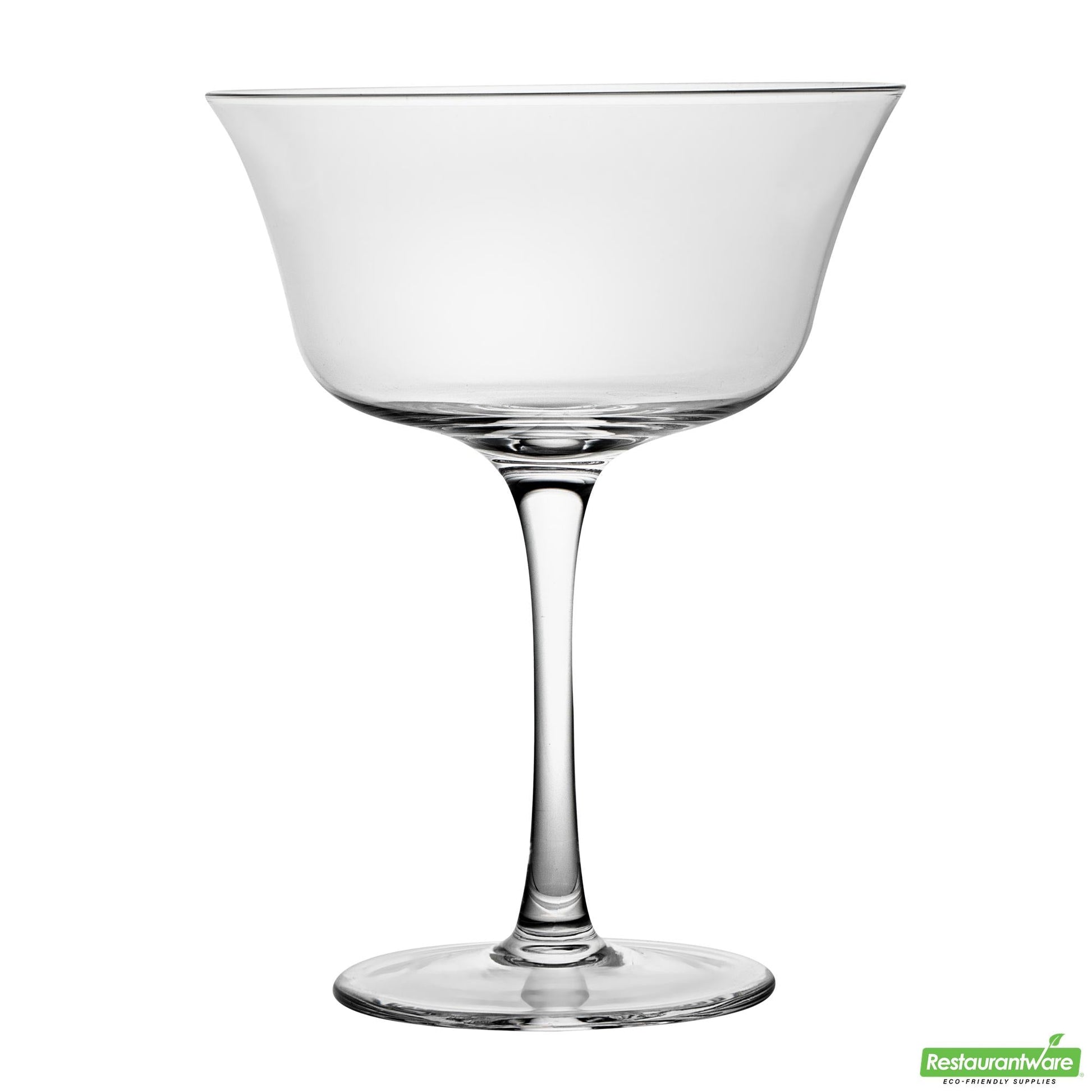 Wholesale Restaurantware 13 Oz Flared Coupe Glass - 4.5" X 4.5" X 6"- Bulk
