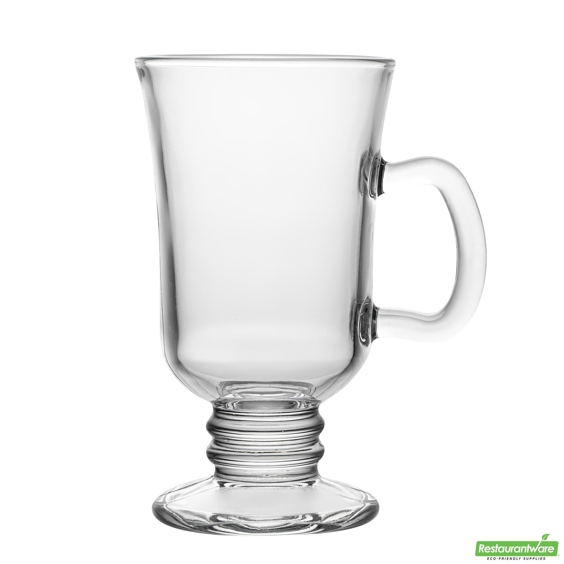 Wholesale Restaurantware 9 Oz Irish Coffee Mug Glass - 4.3" X 3" X 5.7"- Bulk
