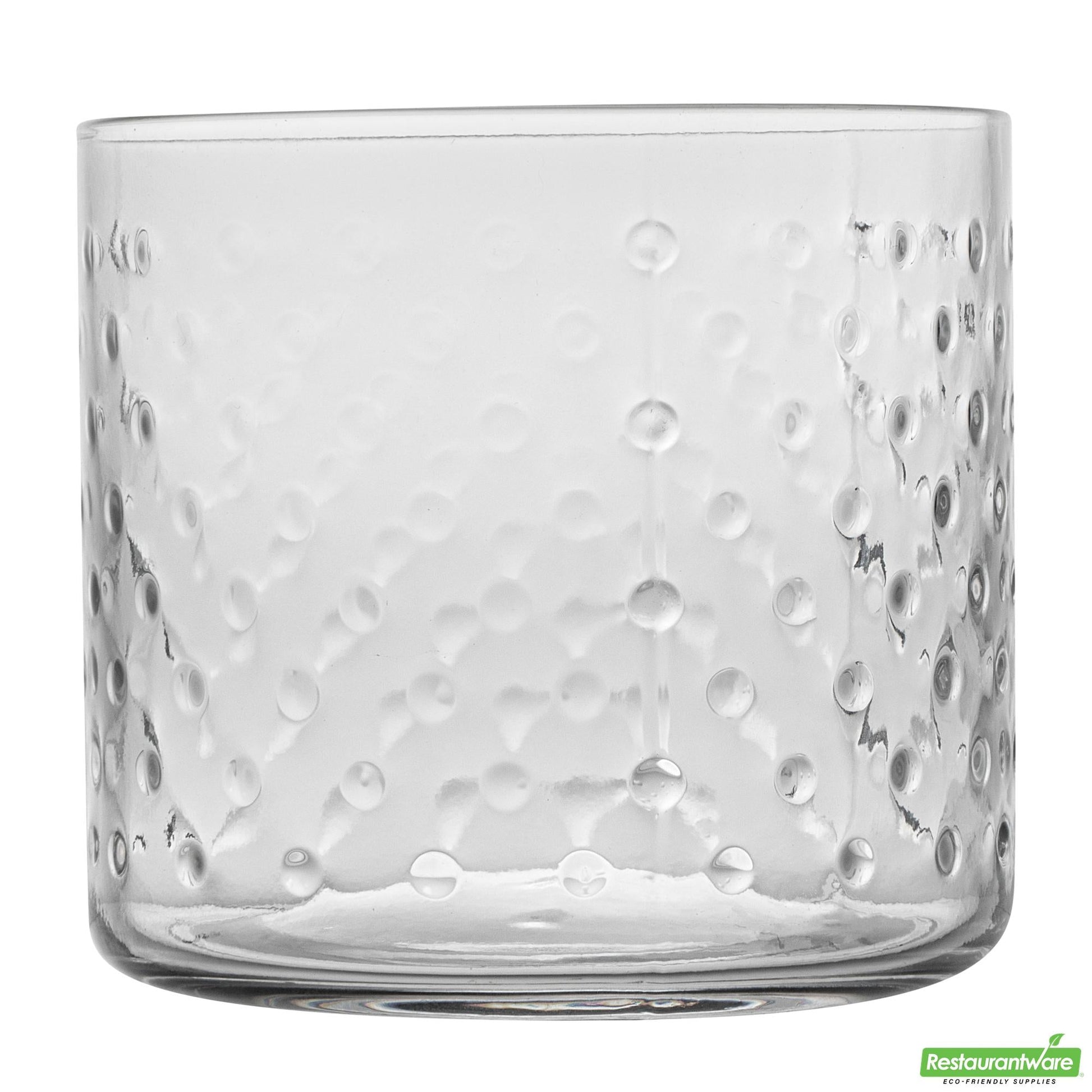 Wholesale Restaurantware 13 Oz Hobnail Double Rocks Glass / Tumbler - 3.5" X 3.5" X 3.2"- Bulk