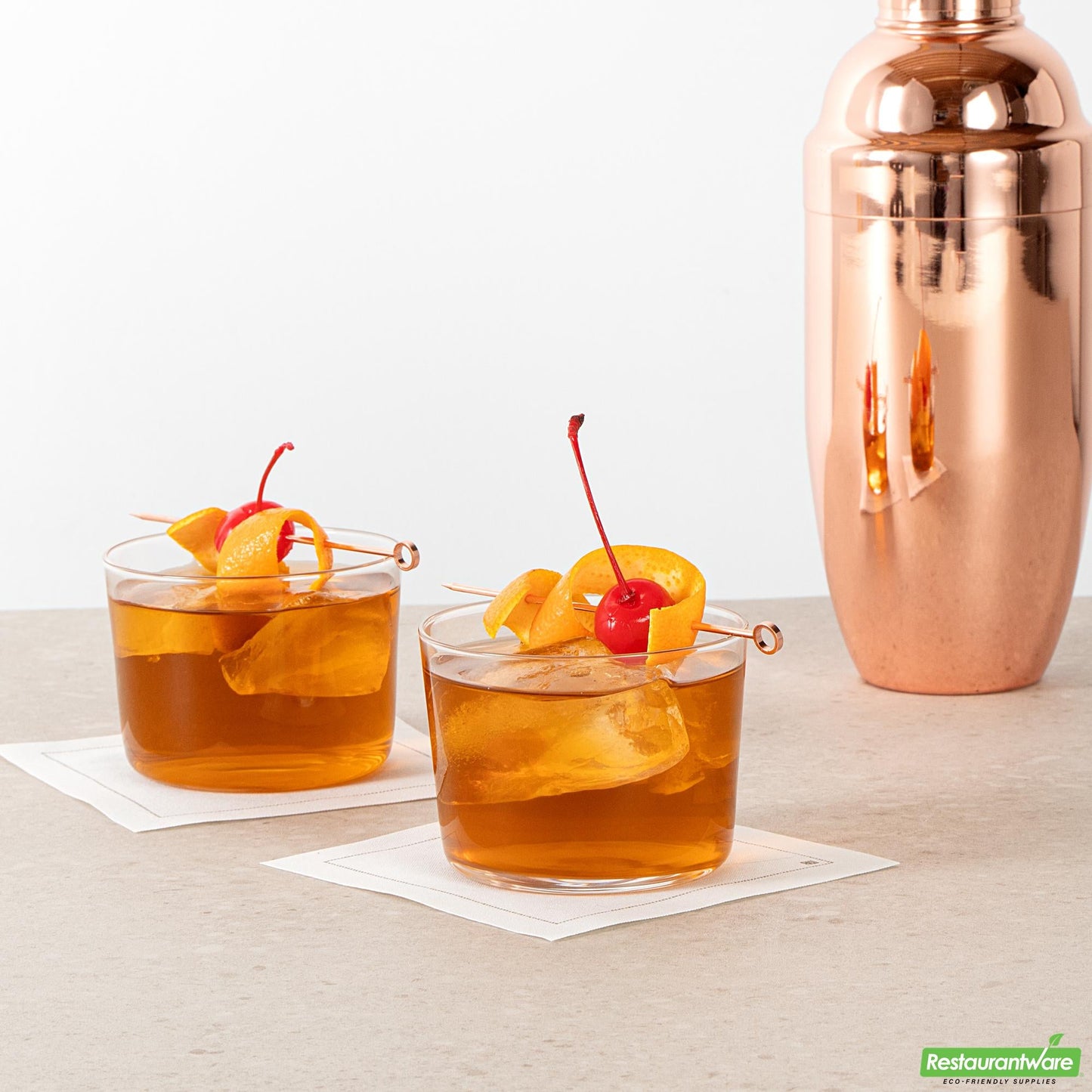 Wholesale Restaurantware 8 Oz Spanish Rocks Glass / Tumbler - 3.3" X 3.3" X 2.5"- Bulk