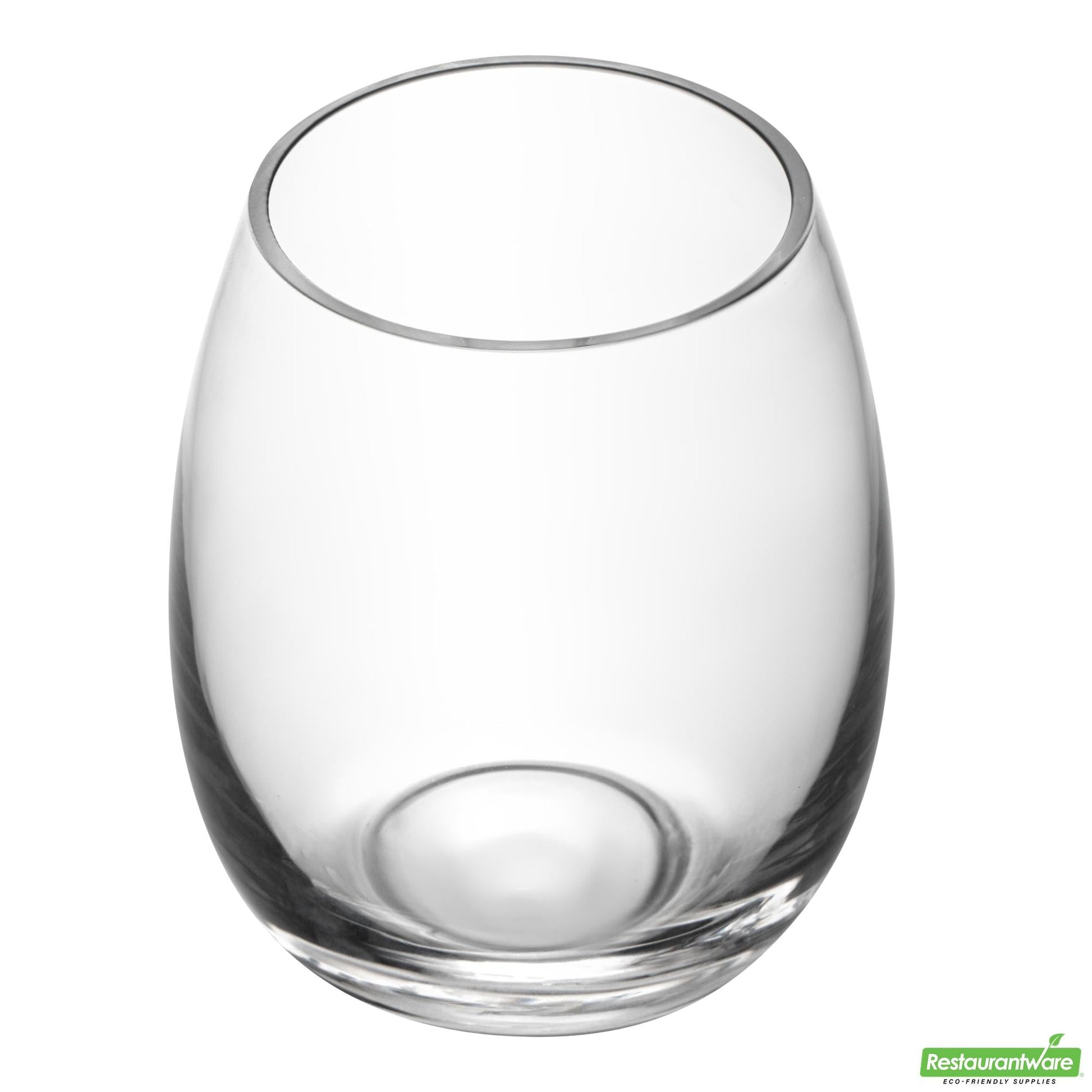 Wholesale Restaurantware 15 Oz Stemless Wine Glass - 3.7" X 3.7" X 4.3"- Bulk