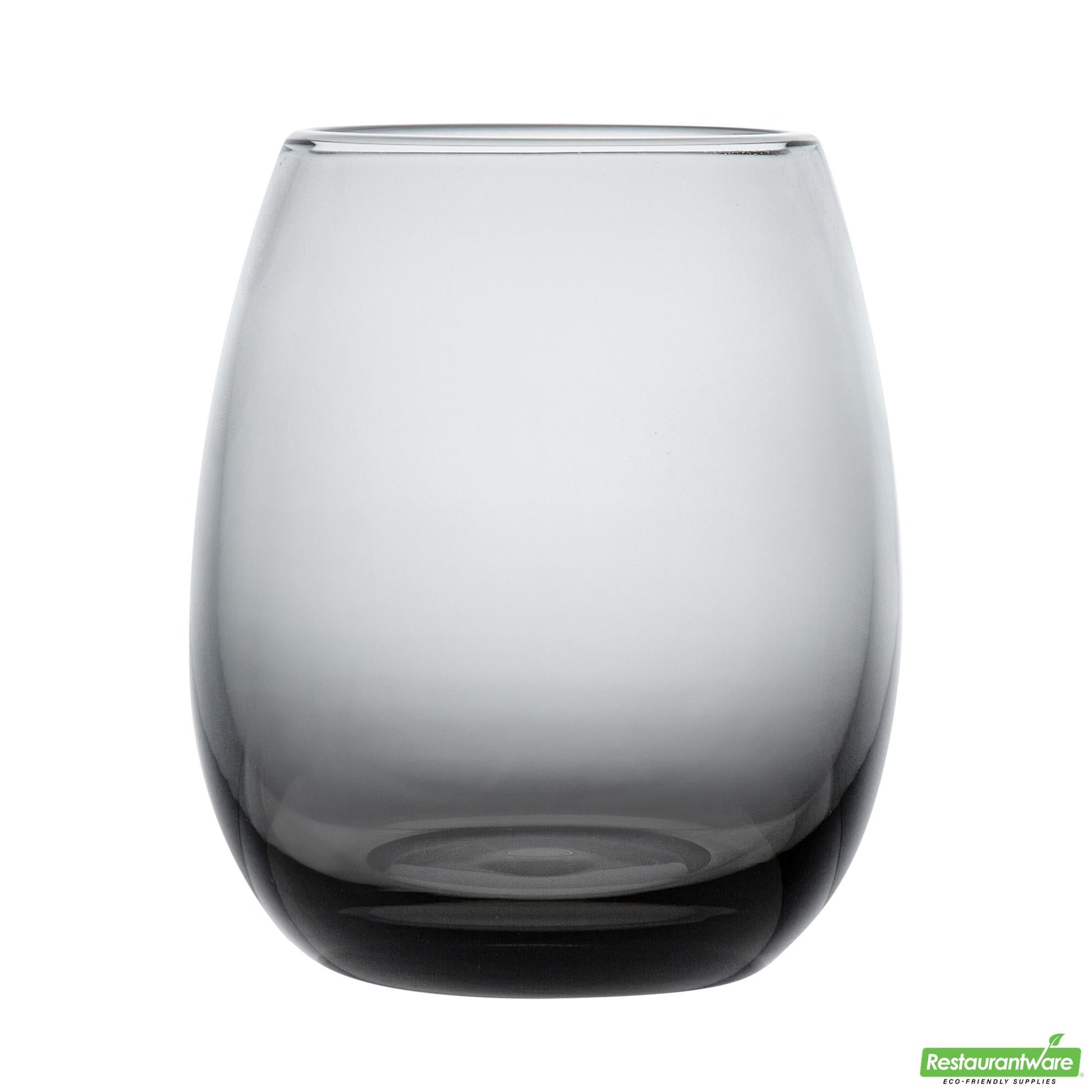 Wholesale Restaurantware 15 Oz Gray Stemless Wine Glass - 3.7" X 3.7" X 4.3"- Bulk