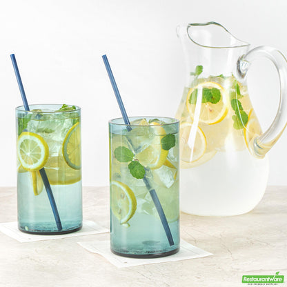 Wholesale Restaurantware 16 Oz Blue Beverage Glass - 3" X 3" X 5.5"- Bulk