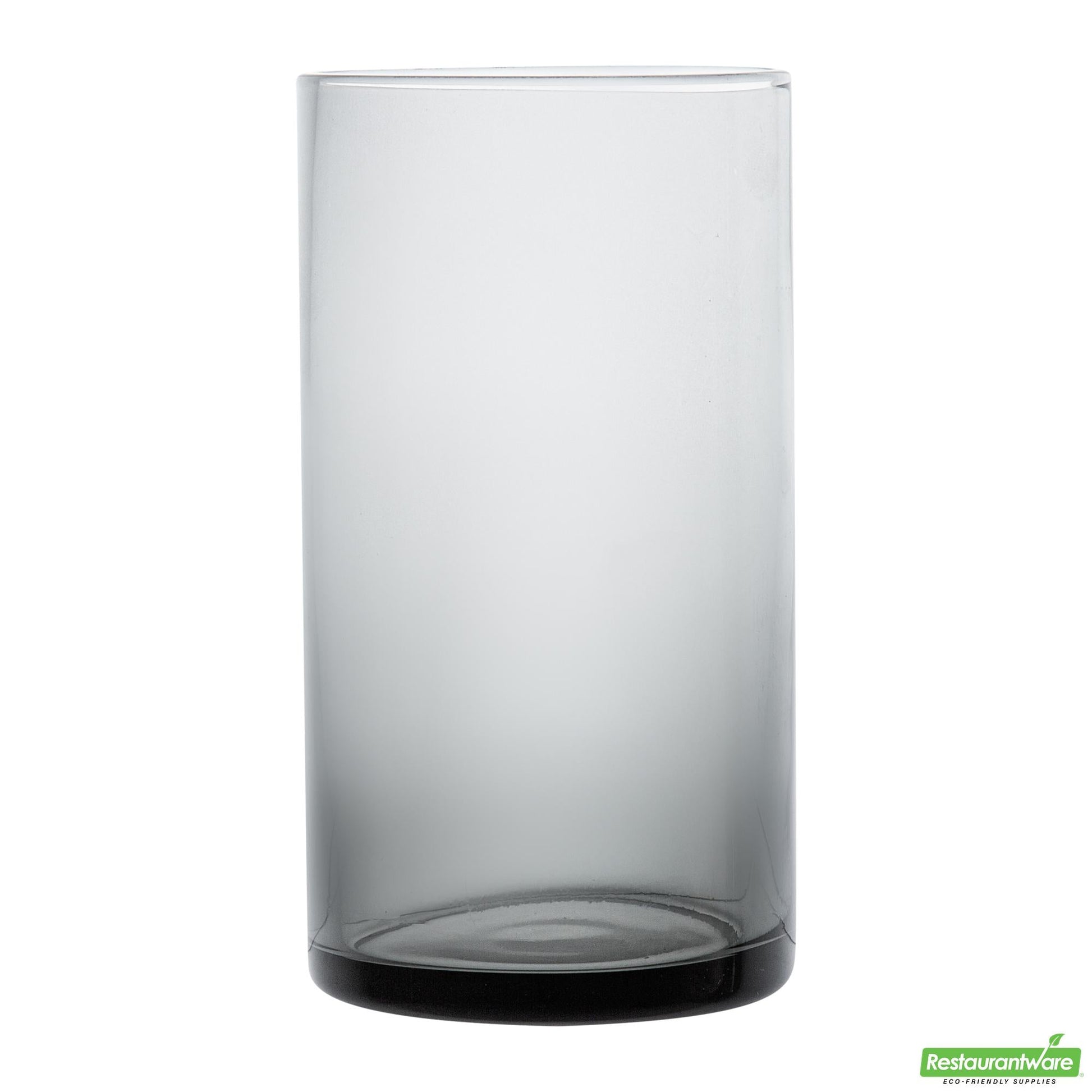 Wholesale Restaurantware 16 Oz Gray Beverage Glass - 3" X 3" X 5.5"- Bulk