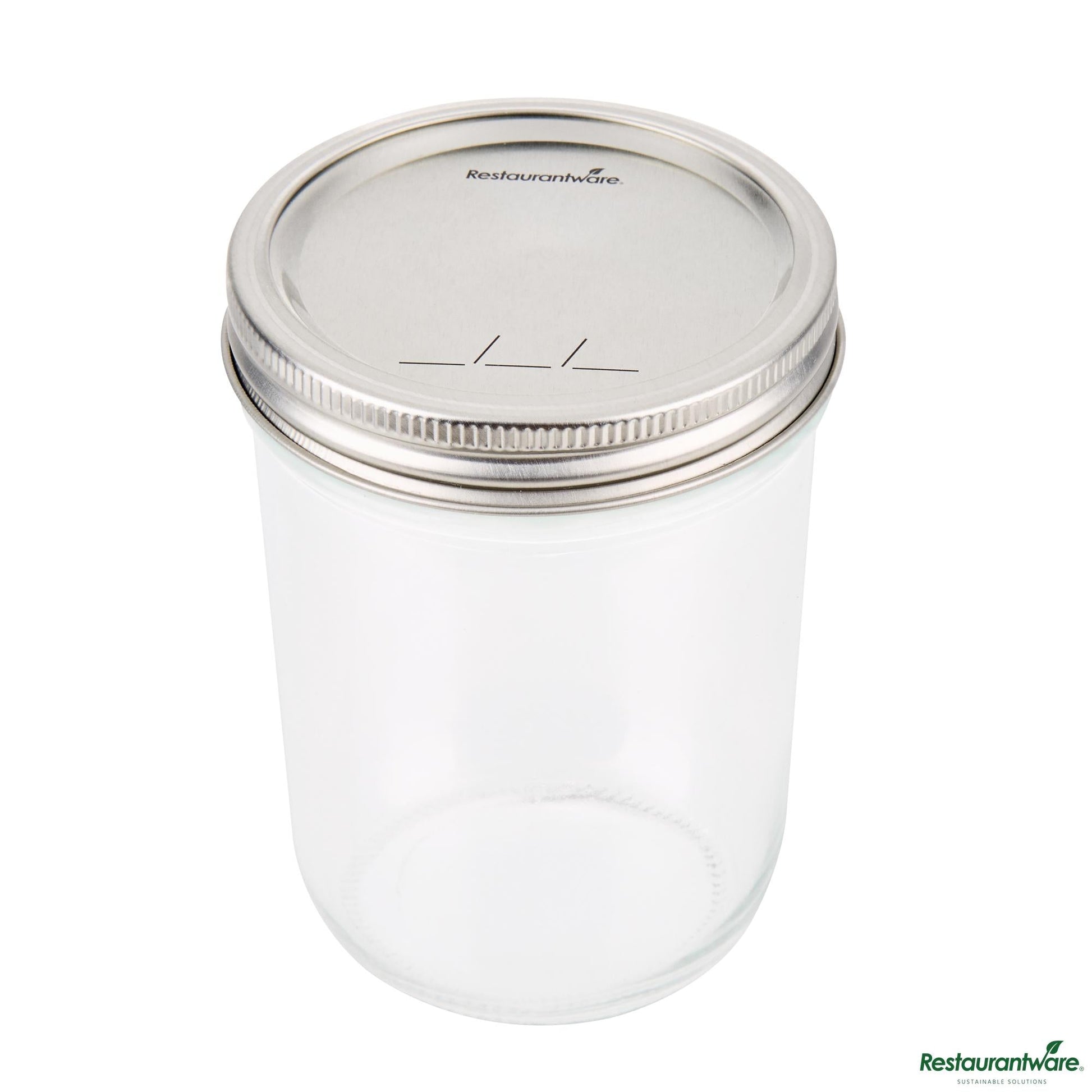 Wholesale Restaurantware 15 Oz Wide Mouth Glass Canning / Mason Jar - 3.5"×3.5"×4.8"- Bulk