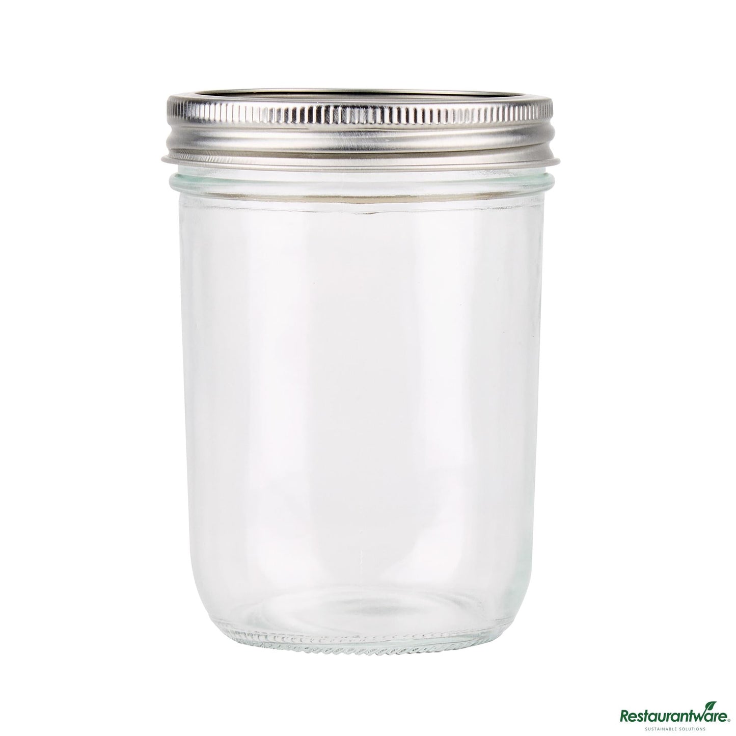Wholesale Restaurantware 15 Oz Wide Mouth Glass Canning / Mason Jar - 3.5"×3.5"×4.8"- Bulk
